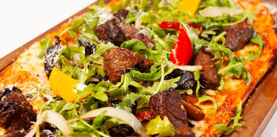 Gourmet Pizza Slabs – Steak Bomb