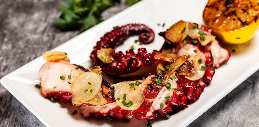 Slow Roasted & Grilled Octopus